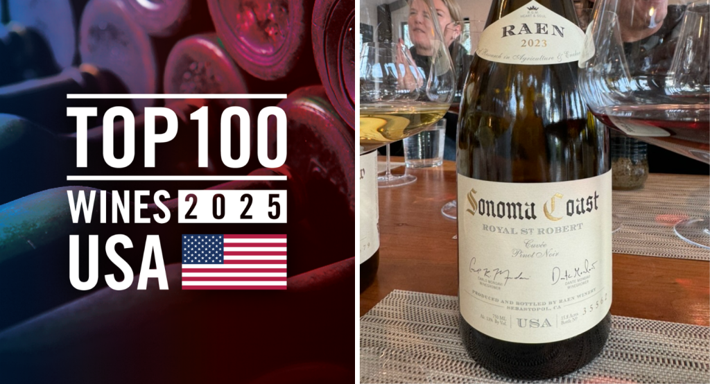 James Suckling RAEN Winery Top Wines USA 2025.